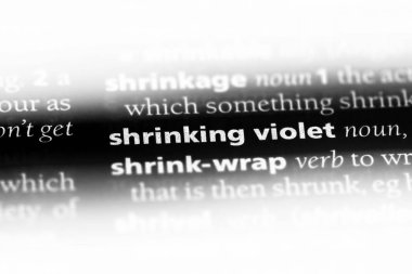 ürkek violet Word'de bir sözlük. ürkek violet kavramı.