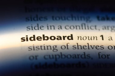 büfe Word'de bir sözlük. büfe konsepti.