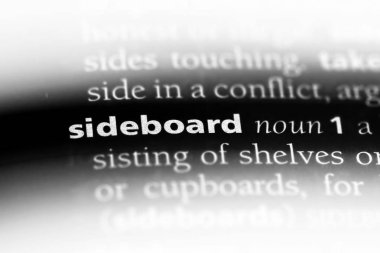 büfe Word'de bir sözlük. büfe konsepti.