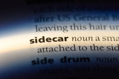 bir sözlüğü'ndeki sidecar sözcüğü. sepet kavramı.