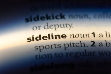 Sideline Word'de bir sözlük. ek iş kavramı.