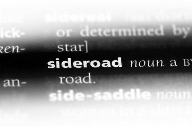 Sideroad sözcük sözlüğe. Sideroad kavramı.