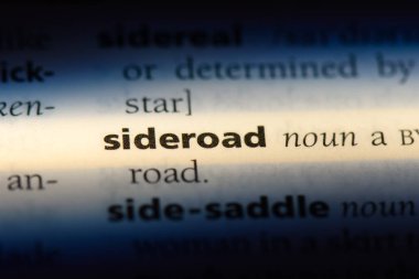Sideroad sözcük sözlüğe. Sideroad kavramı.