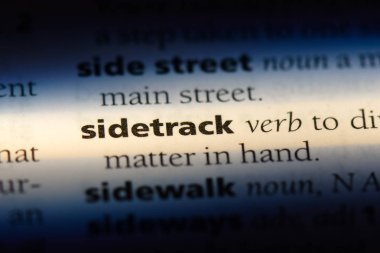 bir sözlüğü'ndeki sözcüğü sidetrack. kavram sidetrack.