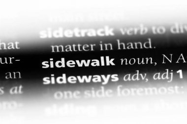 kaldırım Word'de bir sözlük. kaldırım kavramı.