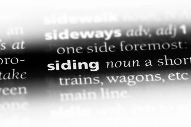 Siding Word'de bir sözlük. Siding kavramı.