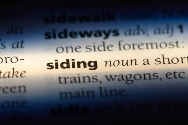 Siding Word'de bir sözlük. Siding kavramı.