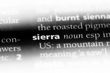 Sierra Word'de bir sözlük. Sierra kavramı.