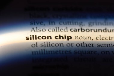 silikon çip bir sözlük tek kelimeyle. silikon çip kavramı.