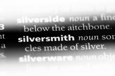 bir sözlüğü'ndeki Silversmith sözcüğü. Silversmith kavramı.