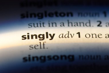 Degişmeyen tek tek kelimeyle bir sözlük. tek başına kavramı.