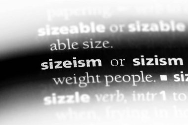 sizeism sözcük sözlüğe. sizeism kavramı.