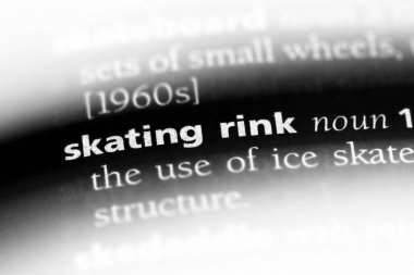 Paten pisti sözcük sözlüğe. buz pateni pisti kavramı.