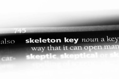 İskelet anahtar sözcük sözlüğe. İskelet anahtar kavramı.
