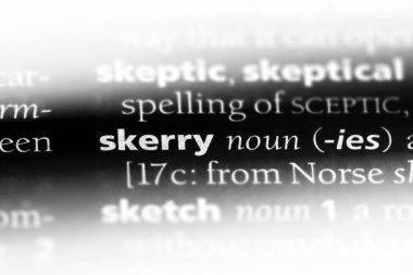 bir sözlüğü'ndeki Skerry sözcüğü. Skerry kavramı.