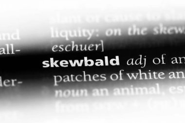 Skewbald tek kelimeyle bir sözlük. Skewbald kavramı.