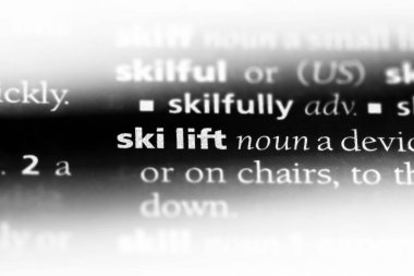 Teleferik Word'de bir sözlük. Teleferik kavramı.