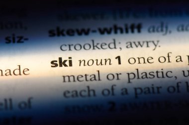 Kayak Word'de bir sözlük. Kayak kavramı.