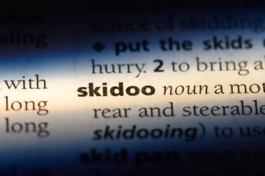 Skidoo Word'de bir sözlük. Skidoo kavramı.
