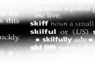 bir sözlüğü'ndeki maharetli sözcüğü. maharetli kavramı.