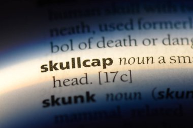 Scullcap Word'de bir sözlük. Scullcap kavramı.