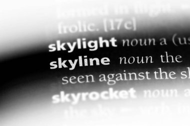 bir sözlüğü'ndeki manzarası sözcüğü. manzarası kavramı.