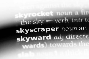 gökdelen Word'de bir sözlük. gökdelen kavramı.