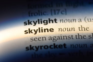 bir sözlüğü'ndeki manzarası sözcüğü. manzarası kavramı.