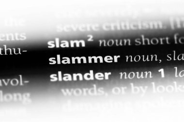 sözcük sözlükte çarp. Slam kavramı.