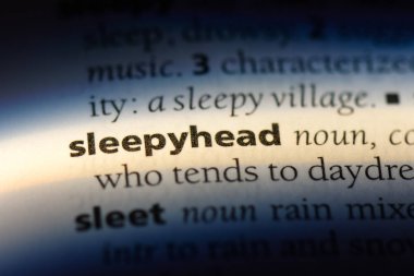 uykucu Word'de bir sözlük. uykucu kavramı.