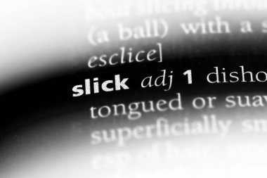 bir sözlüğü'ndeki kaygan sözcüğü. kaygan kavram.