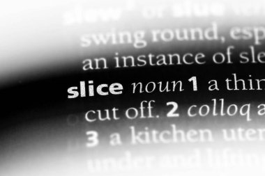 dilim Word'de bir sözlük. dilim kavramı.