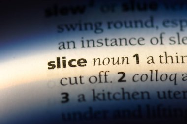 dilim Word'de bir sözlük. dilim kavramı.