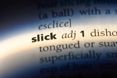 bir sözlüğü'ndeki kaygan sözcüğü. kaygan kavram.