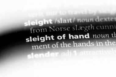 El çabukluğu Word'de bir sözlük. El çabukluğu kavramı.