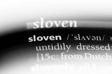 Sloven Word'de bir sözlük. Sloven kavramı.