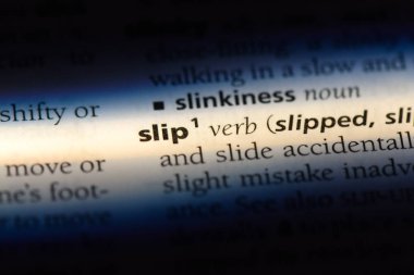 SLIP Word'de bir sözlük. notu kavram.