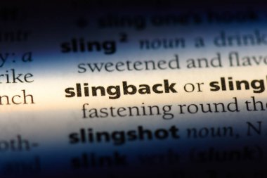 bir sözlüğü'ndeki slingback sözcüğü. slingback kavramı.