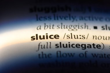 bir sözlük Word'de yıkamak. Savak kavramı.