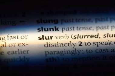 bir sözlüğü'ndeki sözcüğü leke. aşağılama kavramı.