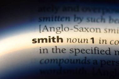 Smith Word'de bir sözlük. Smith kavramı.
