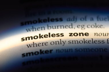 dumansız bölge Word'de bir sözlük. dumansız bölge kavramı.