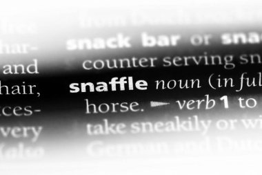 bir sözlüğü'ndeki sözcüğü snaffle. snaffle kavramı.