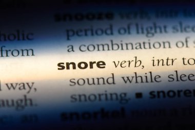 Horlama Word'de bir sözlük. Horlama kavramı.