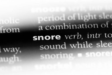 Horlama Word'de bir sözlük. Horlama kavramı.