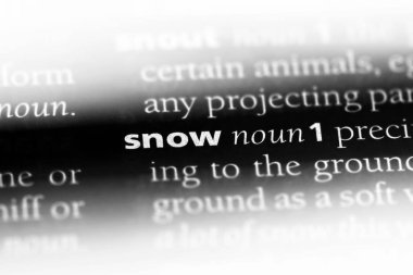 bir sözlüğü'ndeki sözcüğü kar. kar kavramı.