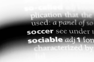 futbol Word'de bir sözlük. futbol kavramı.