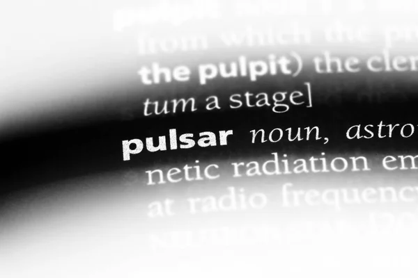 単語を辞書でパルサー パルサーのコンセプト — ストック写真
