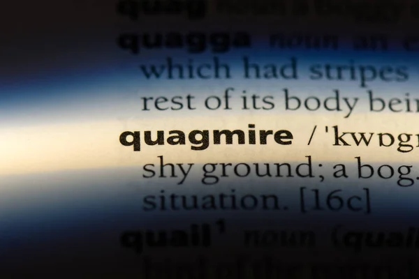 Квадратне Слово Словнику Концепція Quagmire — стокове фото