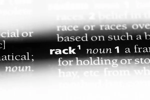 Wieszak Słownikiem Koncepcja Rack — Zdjęcie stockowe